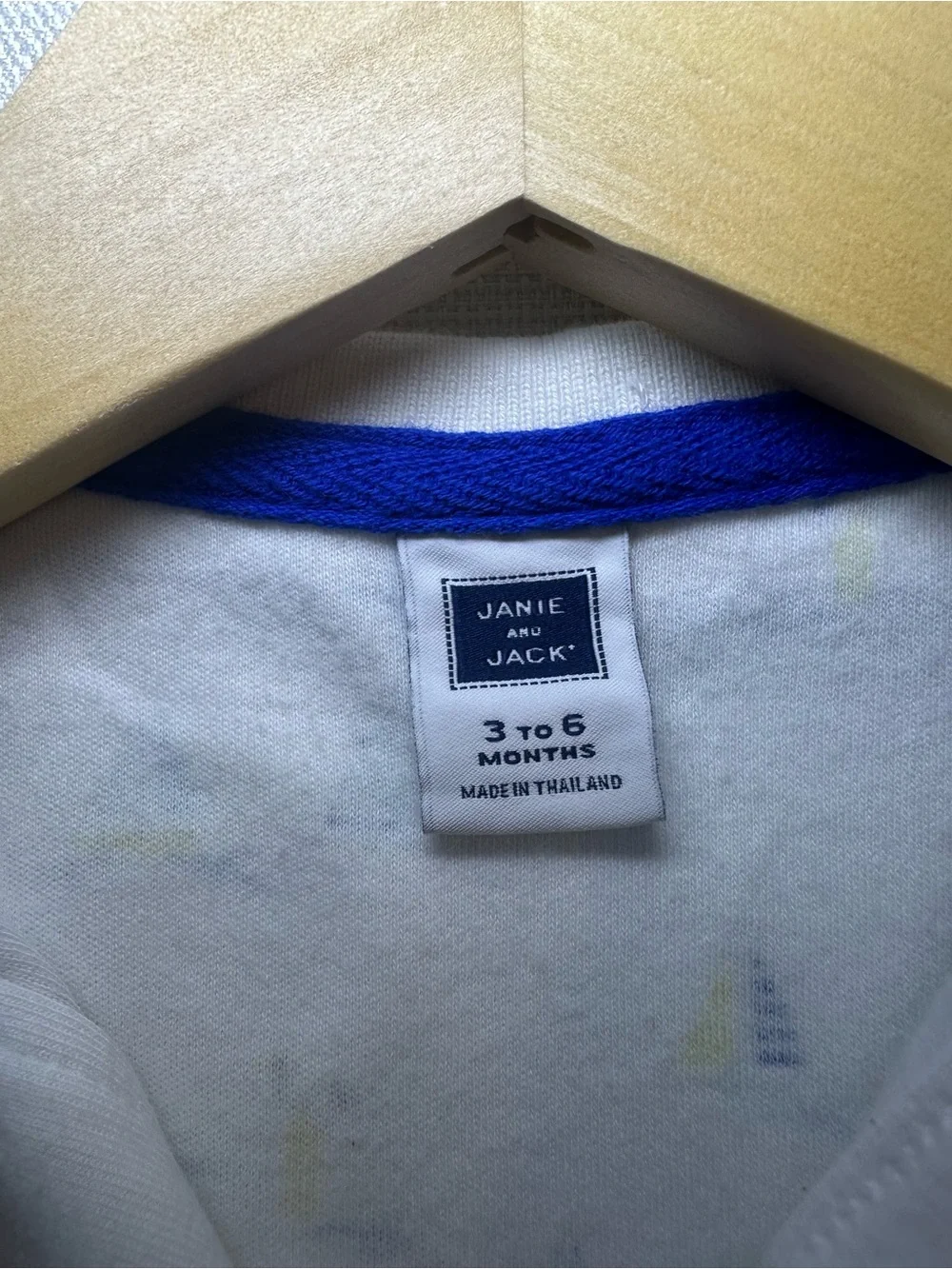 Janie and Jack Sailboat Print Polo Romper Baby Boy Nautical One-Piece